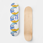 Crazy Cartoon "Moon Shredder" Skateboard Deck (Vorderseite)