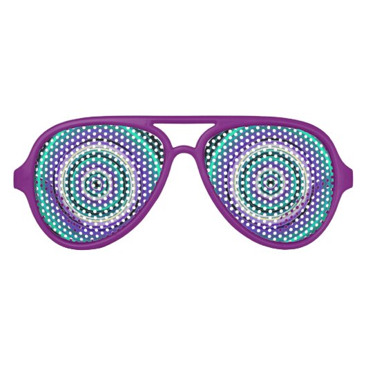 Crazy Cartoon Spiral Festive Party Brille Sonnenbrille (Vorderseite)