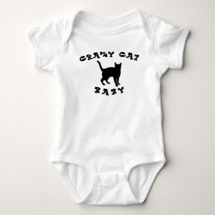 Crazy Cat Baby One-Piece Baby Bodysuit Strampler