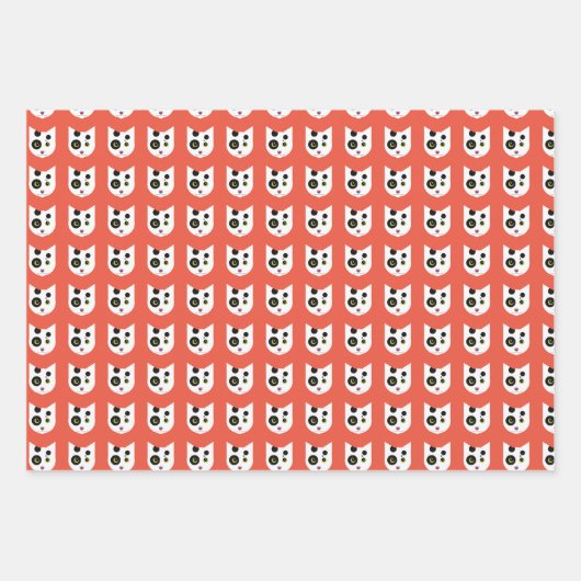 Crazy Cat Bundle Geschenkpapier Set (Vorderseite 3)