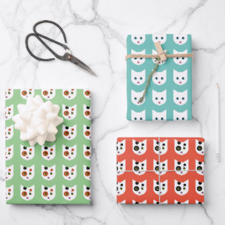 Crazy Cat Bundle Geschenkpapier Set