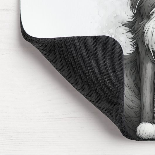 Crazy Cat Cartoon Mousepad (Ecke)