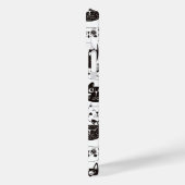 Crazy Cat Faces Muster Case-Mate iPhone Hülle (Rückseite / Links)