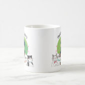 Crazy Cat Goddess Fun Kaffeetasse (Mittel)