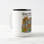 Crazy Cat Lady 2 Toned Tasse (Vorderseite Links)