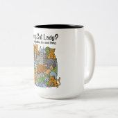 Crazy Cat Lady 2 Toned Tasse (VorderseiteRechts)