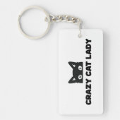 Crazy Cat Lady Acrylic Schlüsselanhänger (Vorderseite)