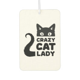 Crazy Cat Lady Air Freshener Autolufterfrischer