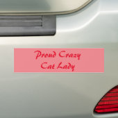 Crazy Cat Lady Autoaufkleber (Auf Auto)