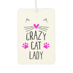 Crazy Cat Lady Autolufterfrischer