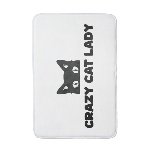 Crazy Cat Lady Bath Mat Badematte (Vorderseite Vertikal)