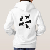 Crazy Cat Lady Black Cats Hoodie (Rückseite)