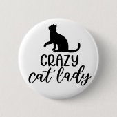 Crazy Cat Lady Button (Vorderseite)