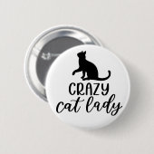 Crazy Cat Lady Button (Vorne & Hinten)