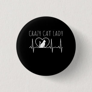 Crazy Cat Lady Button