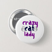 Crazy Cat Lady Button (Vorne & Hinten)