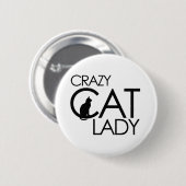 Crazy Cat Lady Button (Vorne & Hinten)