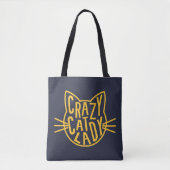 Crazy Cat Lady Cat Face Tasche (Vorderseite)