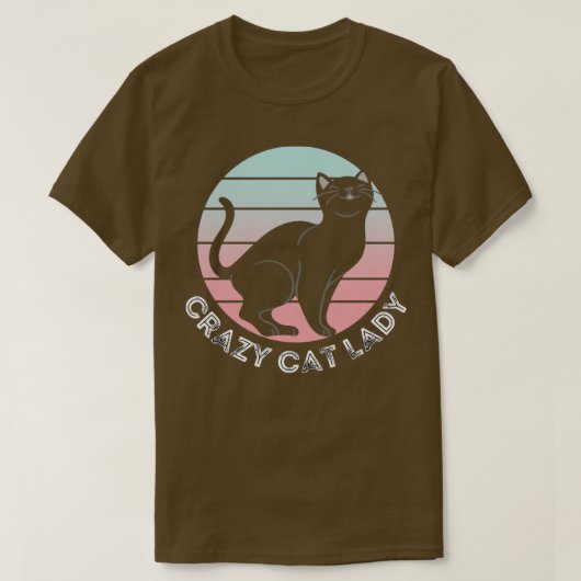 Crazy Cat Lady Cat Merch Design1 T-Shirt (Design vorne)