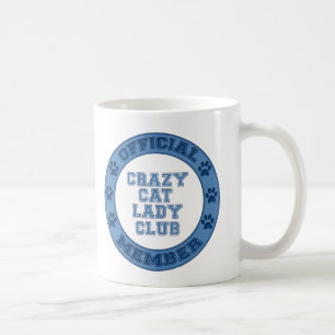 Crazy Cat Lady Club Logokombinationen Tasse