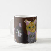 Crazy Cat Lady Coffee Tasse (Vorderseite Links)