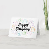 Crazy Cat Lady Custom Personalized Birthday Card Karte (Vorderseite)