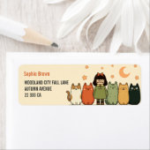 Crazy Cat Lady Cute Felines Return Address  (Insitu)