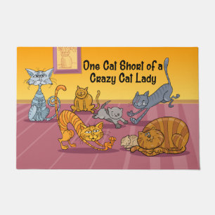 Crazy Cat Lady Doormat Fußmatte