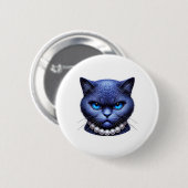 Crazy Cat Lady Election 2024 Button (Vorne & Hinten)
