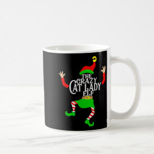 Crazy Cat Lady Elf Matching Familiengruppe Weihnac Kaffeetasse