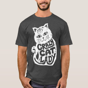 Crazy Cat Lady for Women Girls Kinder Katze Lover  T-Shirt