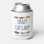 Crazy Cat Lady Fun Cataraft Dosenkühler (Kanne Rückseite)