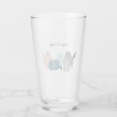 Crazy Cat Lady Fun Quote Niedlicher Tiere Glas (Rückseite)