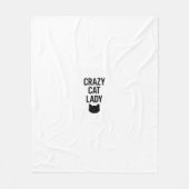 Crazy Cat Lady - Funny Cat Lover Geschenk Fleecedecke (Vorderseite)