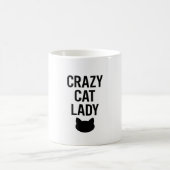 Crazy Cat Lady - Funny Cat Lover Geschenk Kaffeetasse (Mittel)