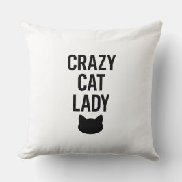 Crazy Cat Lady - Funny Cat Lover Geschenk Kissen