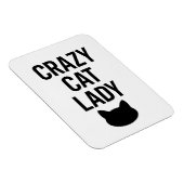 Crazy Cat Lady - Funny Cat Lover Geschenk Magnet (Rechte Seite)