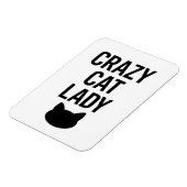 Crazy Cat Lady - Funny Cat Lover Geschenk Magnet (Linke Seite)