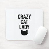 Crazy Cat Lady - Funny Cat Lover Geschenk Mousepad (Mit Mouse)