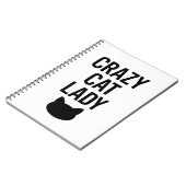 Crazy Cat Lady - Funny Cat Lover Geschenk Notizblock (Linke Seite)
