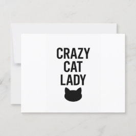 Crazy Cat Lady - Funny Cat Lover Geschenk Postkarte