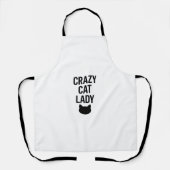 Crazy Cat Lady - Funny Cat Lover Geschenk Schürze (Vorderseite)