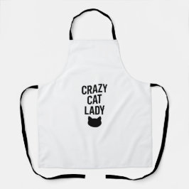 Crazy Cat Lady - Funny Cat Lover Geschenk Schürze