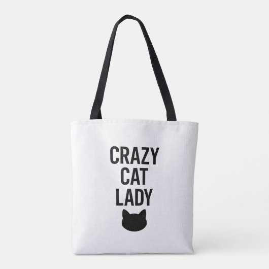 Crazy Cat Lady - Funny Cat Lover Geschenk Tasche (Rückseite)