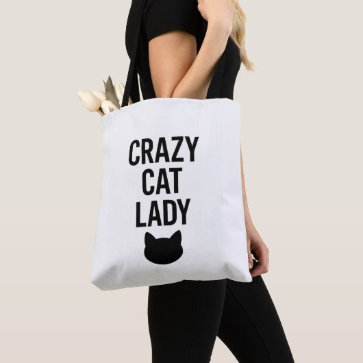 Crazy Cat Lady - Funny Cat Lover Geschenk Tasche (Von Nahem)