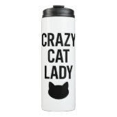 Crazy Cat Lady - Funny Cat Lover Geschenk Thermosbecher (Vorderseite)