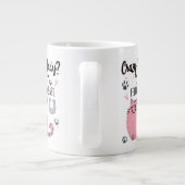 Crazy Cat Lady? Funny Cat Lover Gift Jumbo-Tasse (Rückseite)