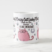 Crazy Cat Lady? Funny Cat Lover Gift Jumbo-Tasse (Vorderseite)