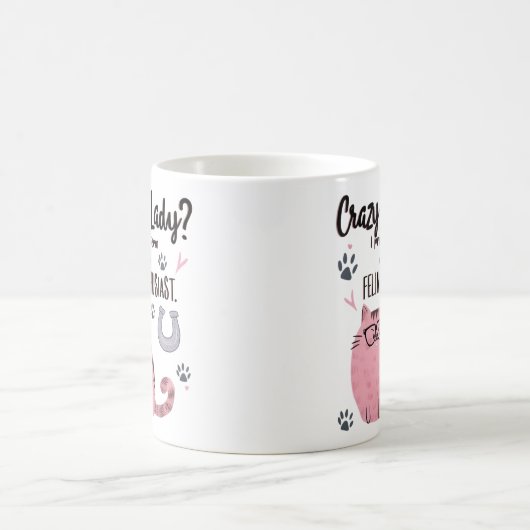 Crazy Cat Lady? Funny Cat Lover Gift  Kaffeetasse (Mittel)