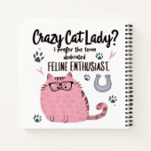 Crazy Cat Lady? Funny Cat Lover Gift Notizblock (Rückseite)